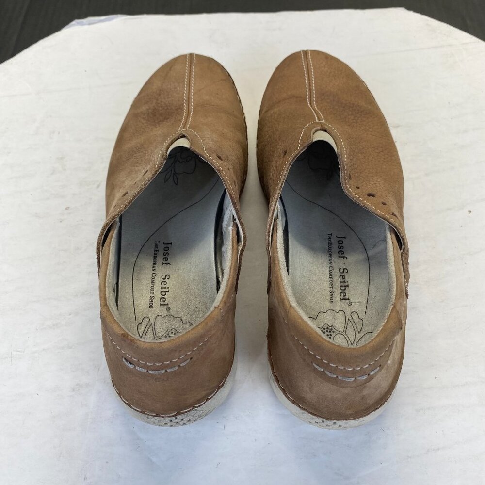 Josef Seibel Fergey Women's Size 38 Brown Leather Slip On Loafers,Comfort - Picture 4 of 16